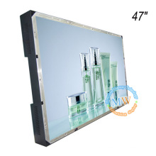 Frameless open frame 47 inch LCD monitor with HDMI VGA DVI input